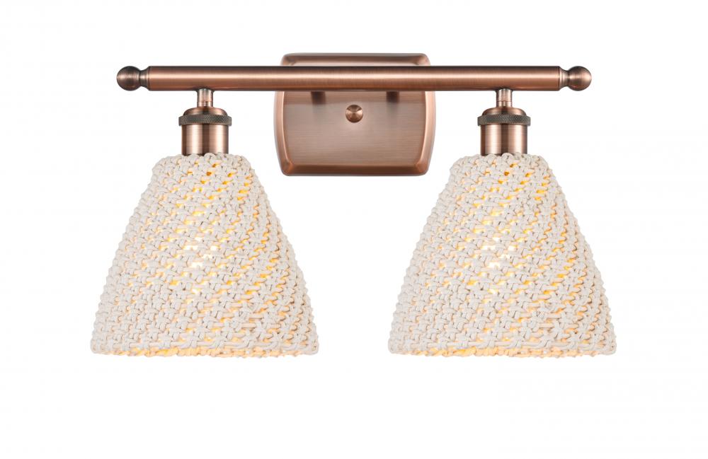 Bristol Natural - 2 Light - 18 inch - Antique Copper - Bath Vanity Light