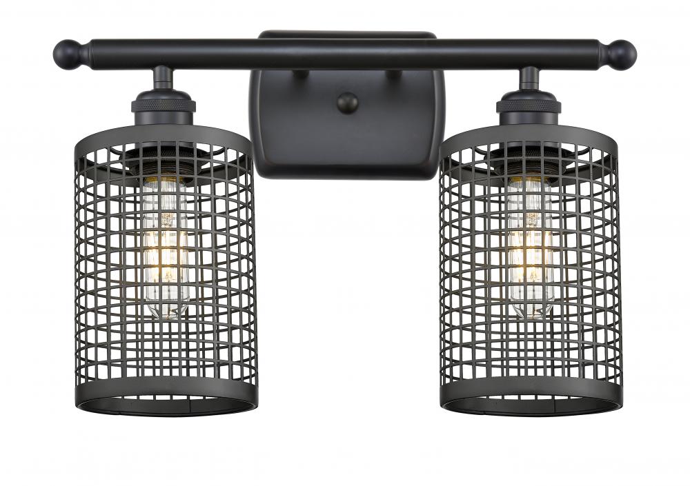 Nestbrook - 2 Light - 15 inch - Matte Black - Bath Vanity Light