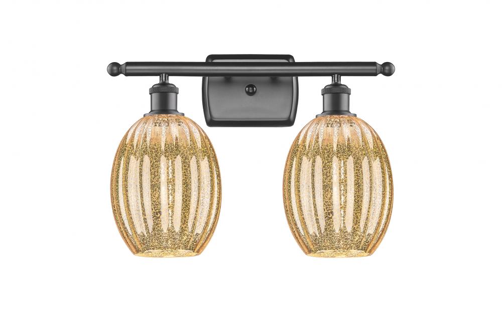 Preston Bulb - 2 Light - 16 inch - Oil Rubbed Bronze - Bath Vanity Light