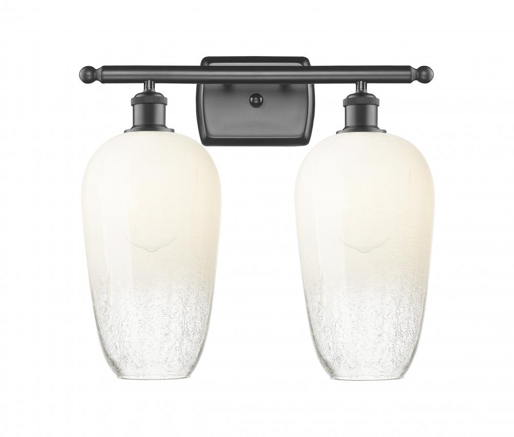 Brookhaven Flute - 2 Light - 17 inch - Oil Rubbed Bronze - Bath Vanity Light