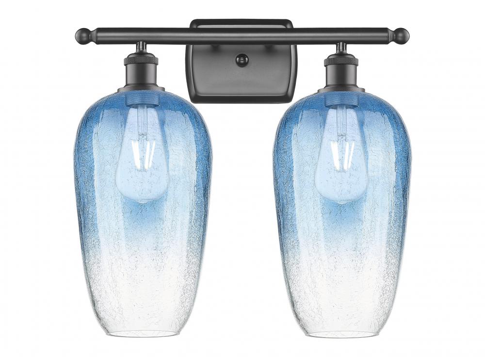 Brookhaven Flute - 2 Light - 17 inch - Oil Rubbed Bronze - Bath Vanity Light