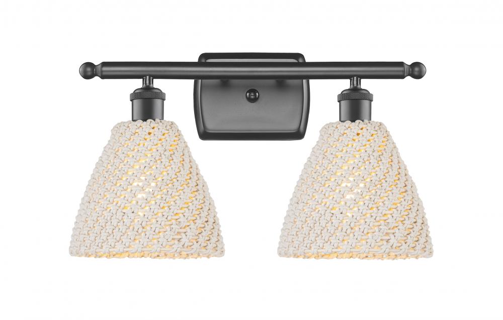 Bristol Natural - 2 Light - 18 inch - Oil Rubbed Bronze - Bath Vanity Light