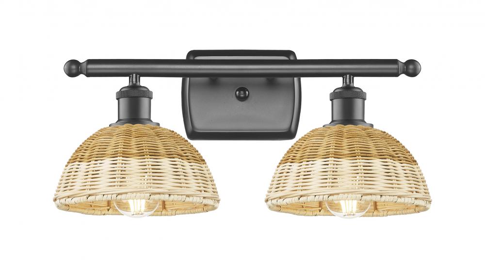 Bristol Natural II - 2 Light - 18 inch - Oil Rubbed Bronze - Bath Vanity Light