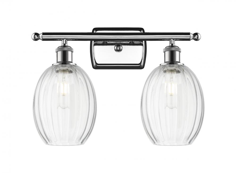 Preston Bulb - 2 Light - 16 inch - Polished Chrome - Bath Vanity Light