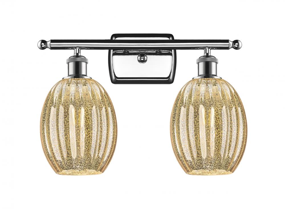 Preston Bulb - 2 Light - 16 inch - Polished Chrome - Bath Vanity Light
