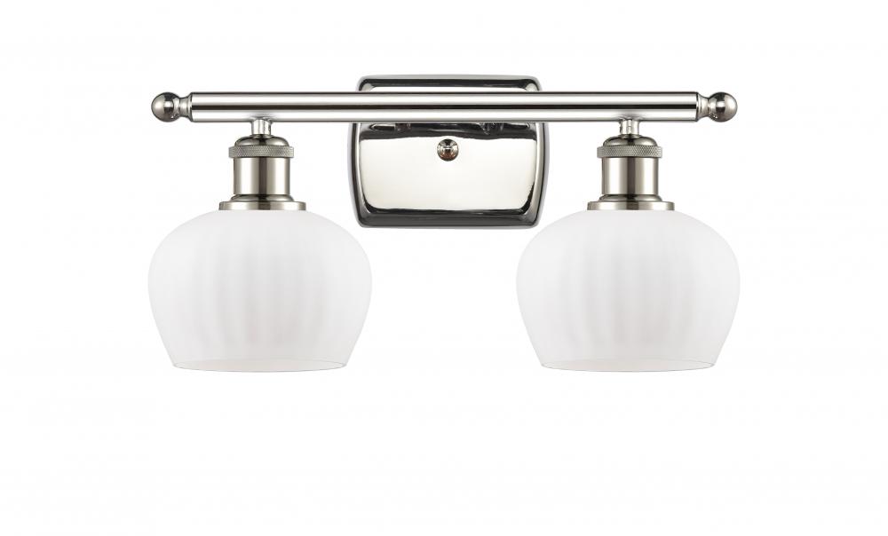 Fenton - 2 Light - 17 inch - Polished Nickel - Bath Vanity Light