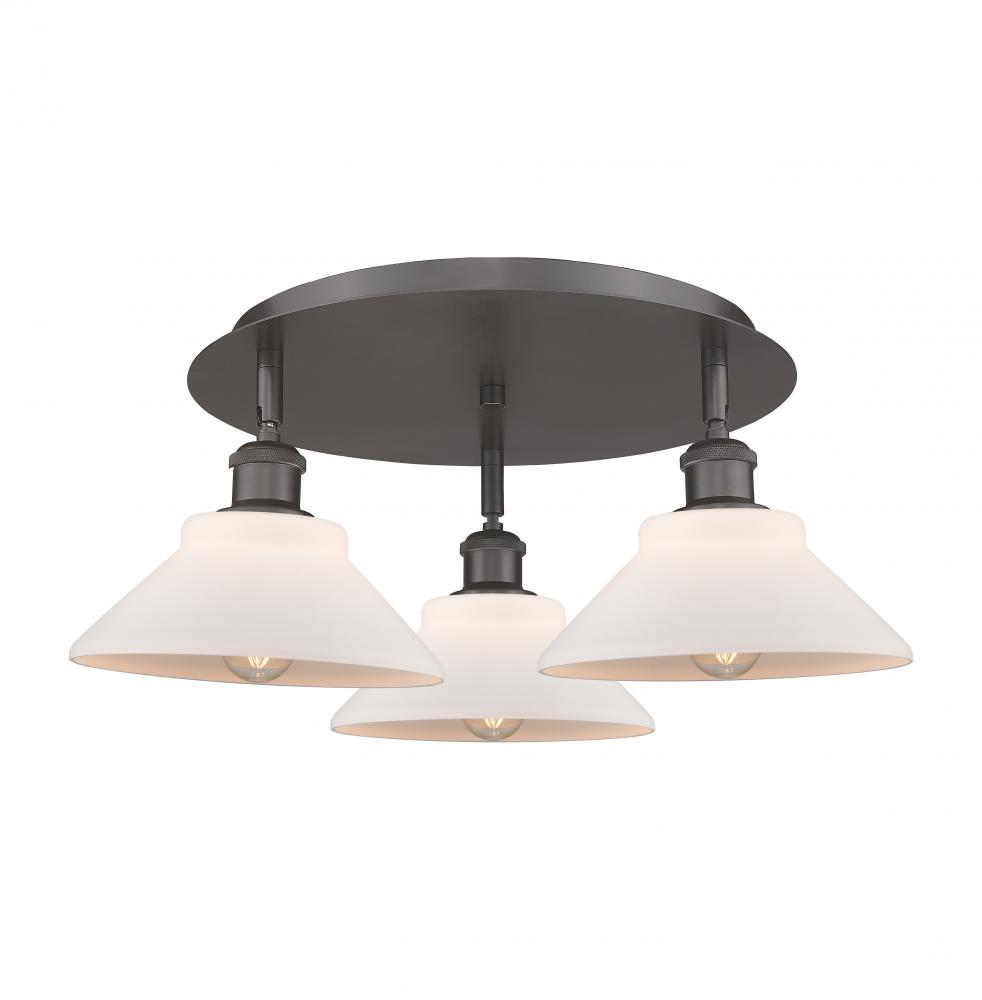 Orwell - 3 Light - 20 inch - Oil Rubbed Bronze - Semi-Flush Mount