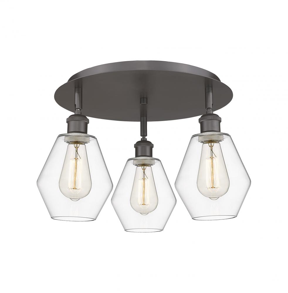 Cindyrella - 3 Light - 18 inch - Oil Rubbed Bronze - Semi-Flush Mount