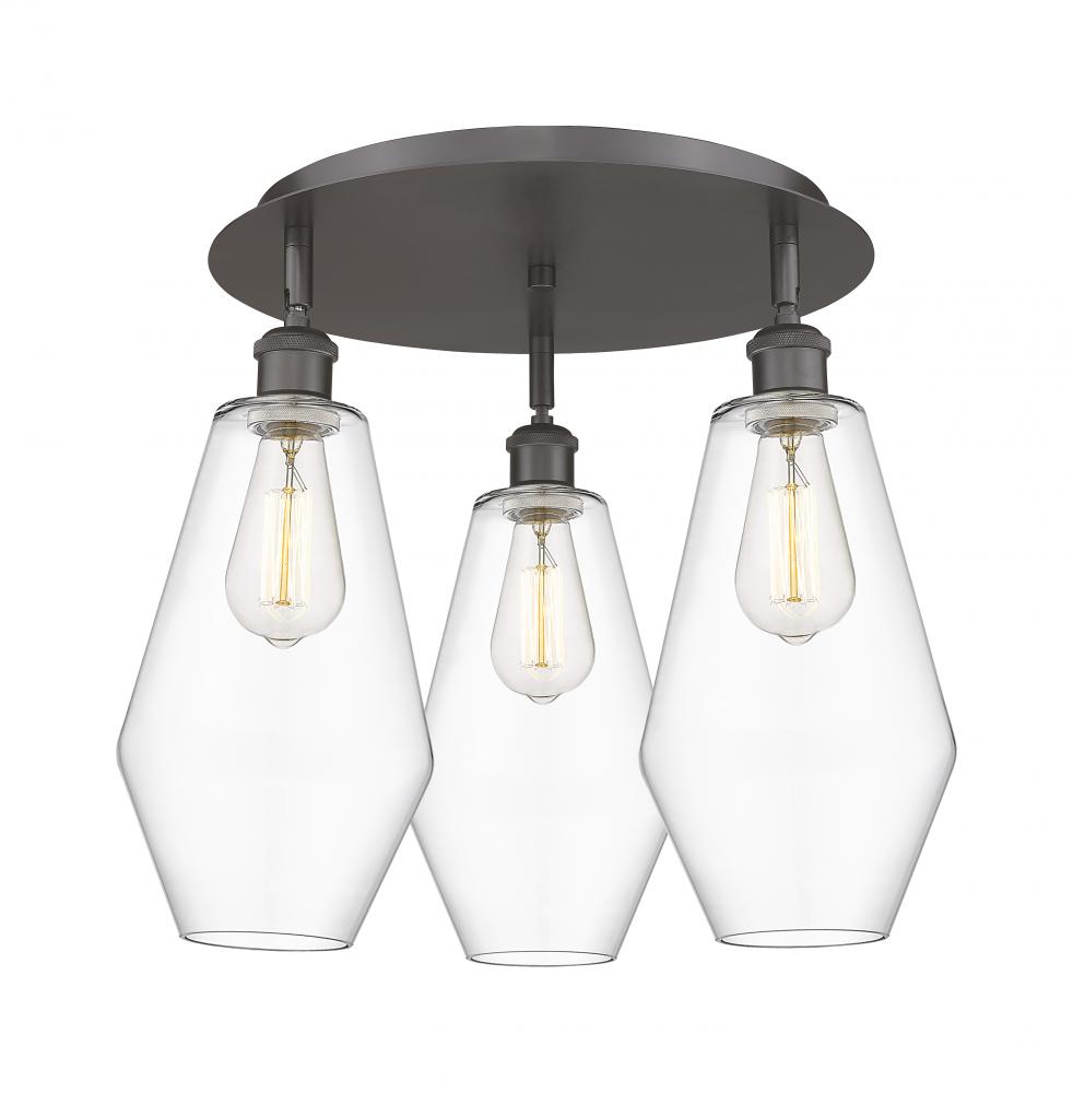 Cindyrella - 3 Light - 19 inch - Oil Rubbed Bronze - Semi-Flush Mount