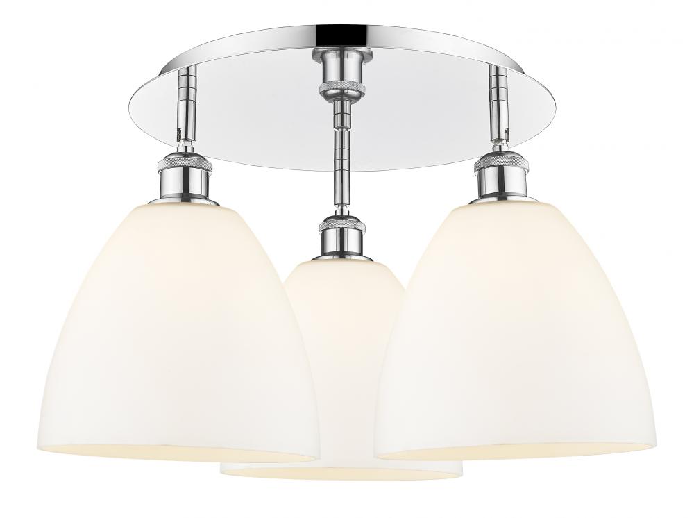 Bristol - 3 Light - 21 inch - Polished Chrome - Semi-Flush Mount