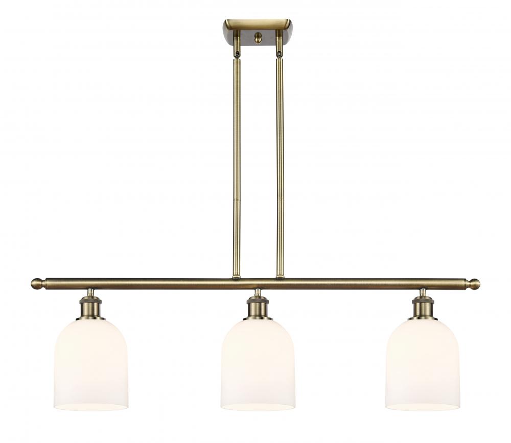 Bella - 3 Light - 36 inch - Antique Brass - Stem hung - Island Light