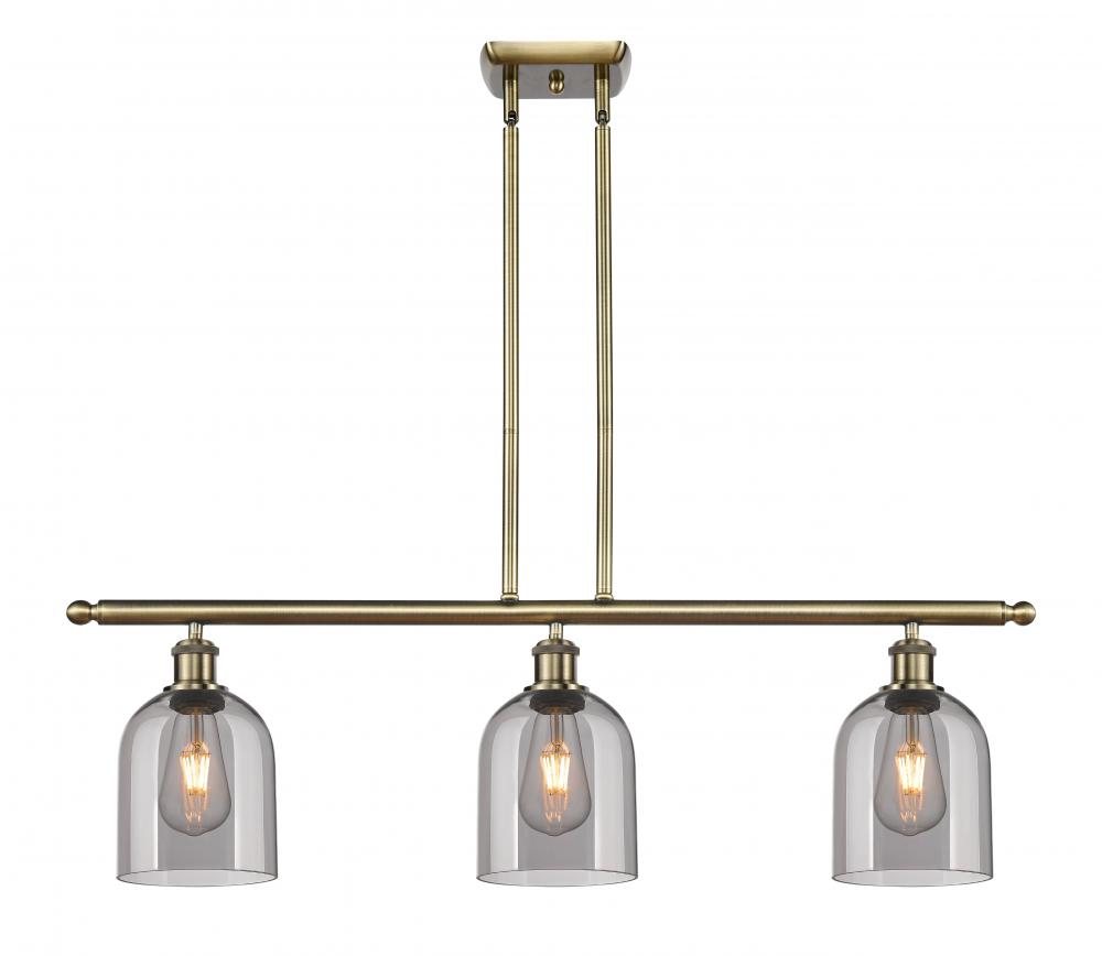 Bella - 3 Light - 36 inch - Antique Brass - Stem hung - Island Light