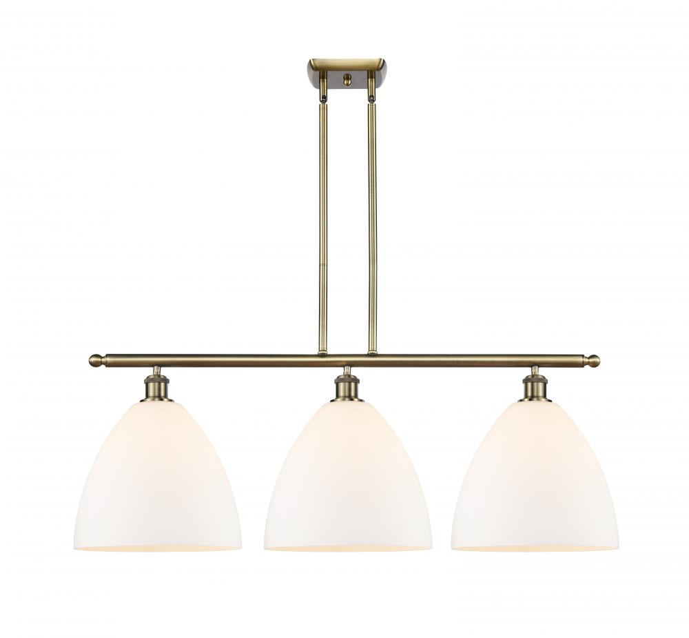 Bristol - 3 Light - 39 inch - Antique Brass - Stem hung - Island Light