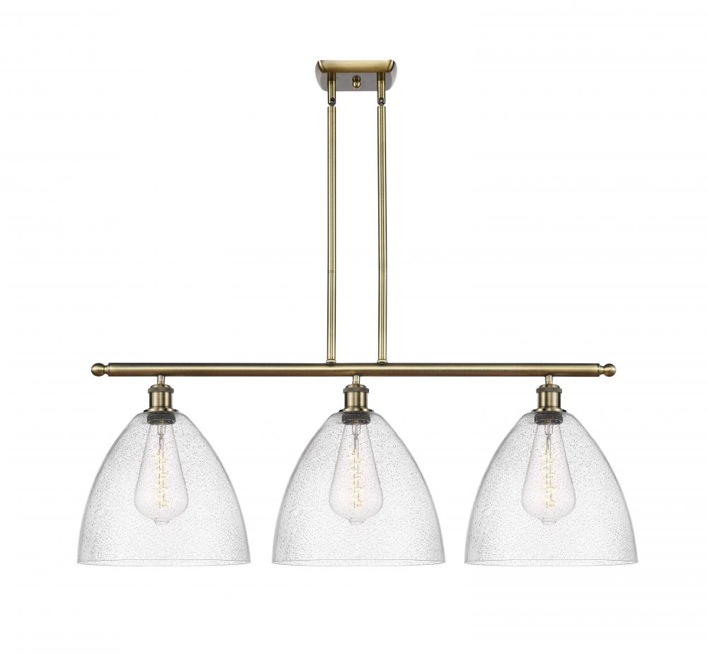 Bristol - 3 Light - 39 inch - Antique Brass - Stem hung - Island Light