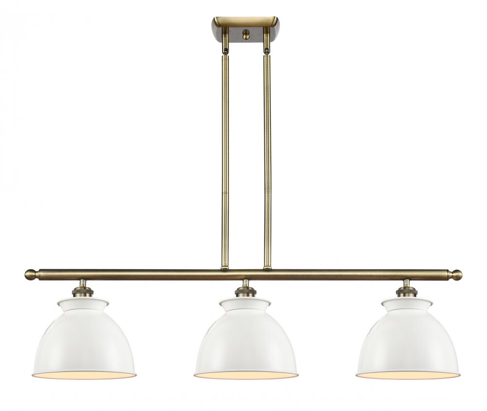 Adirondack - 3 Light - 36 inch - Antique Brass - Stem hung - Island Light