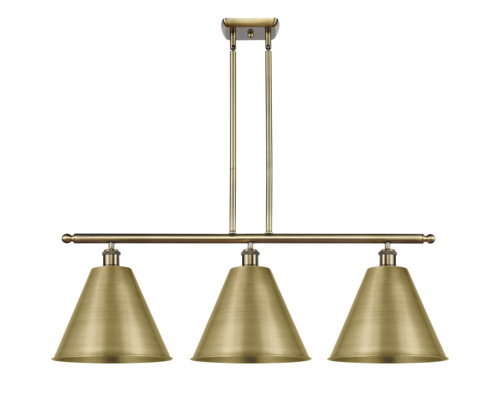 Berkshire - 3 Light - 39 inch - Antique Brass - Stem hung - Island Light