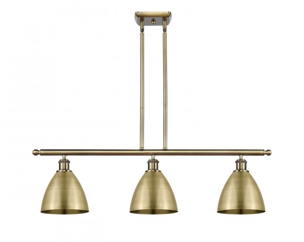 Bristol - 3 Light - 36 inch - Antique Brass - Stem hung - Island Light