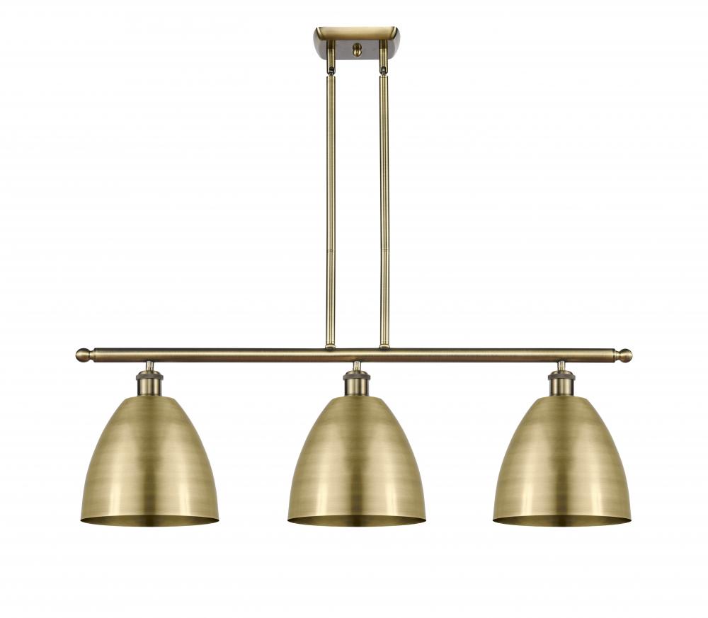 Bristol - 3 Light - 36 inch - Antique Brass - Stem hung - Island Light