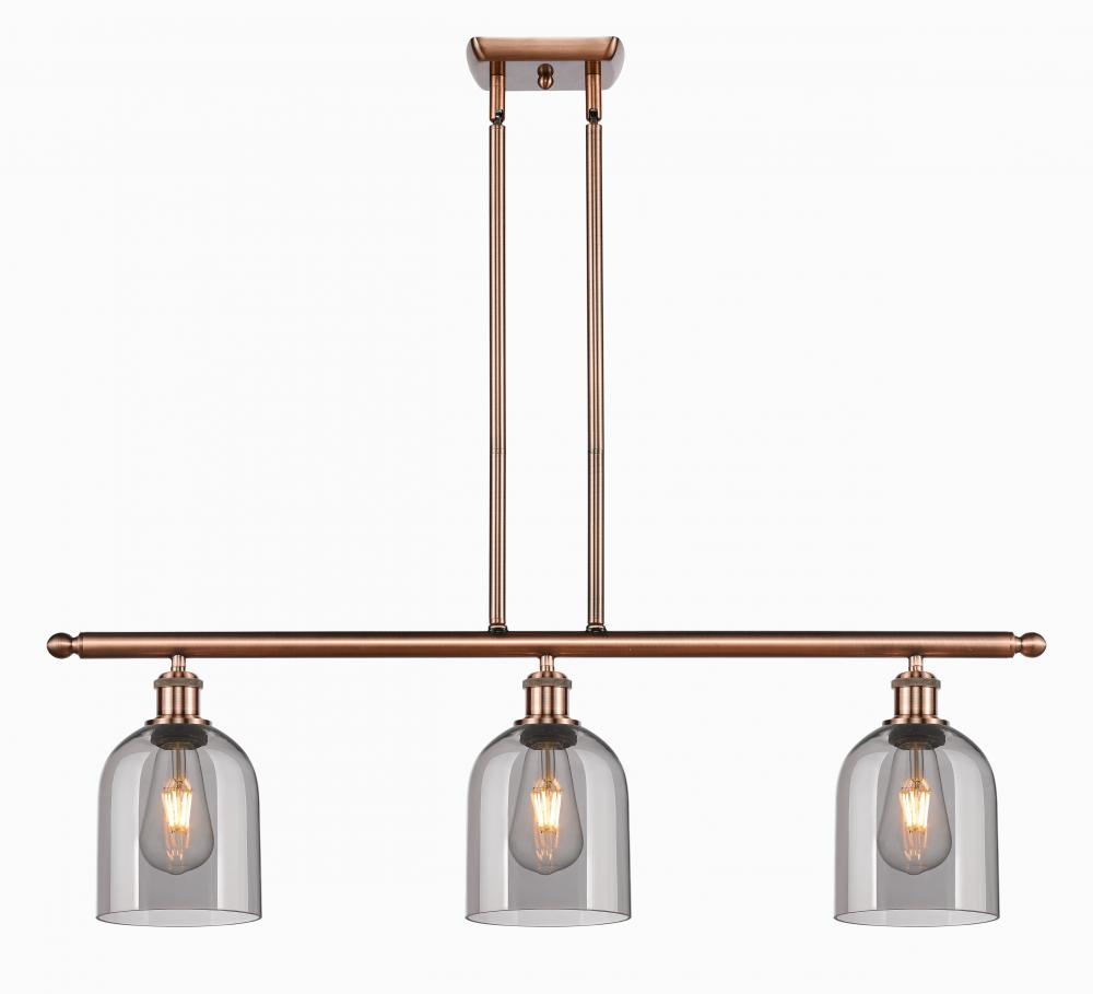 Bella - 3 Light - 36 inch - Antique Copper - Stem hung - Island Light