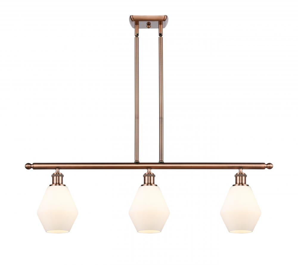 Cindyrella - 3 Light - 36 inch - Antique Copper - Stem hung - Island Light