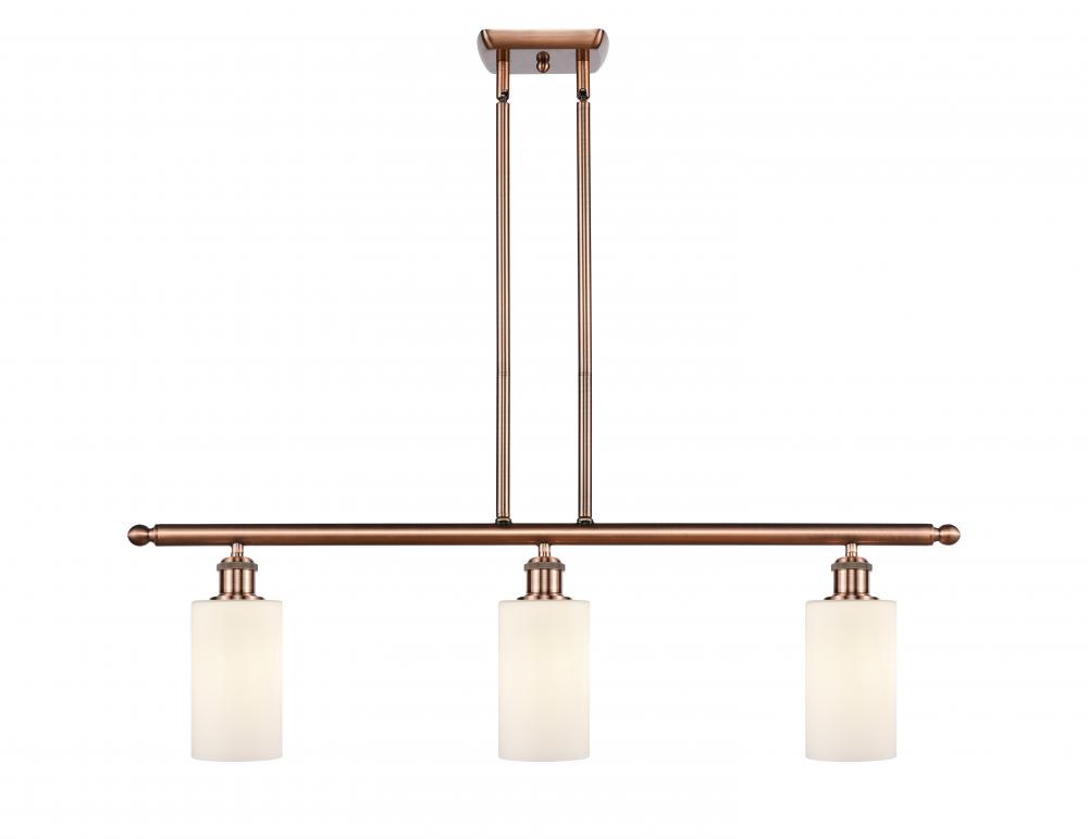 Clymer - 3 Light - 36 inch - Antique Copper - Stem hung - Island Light