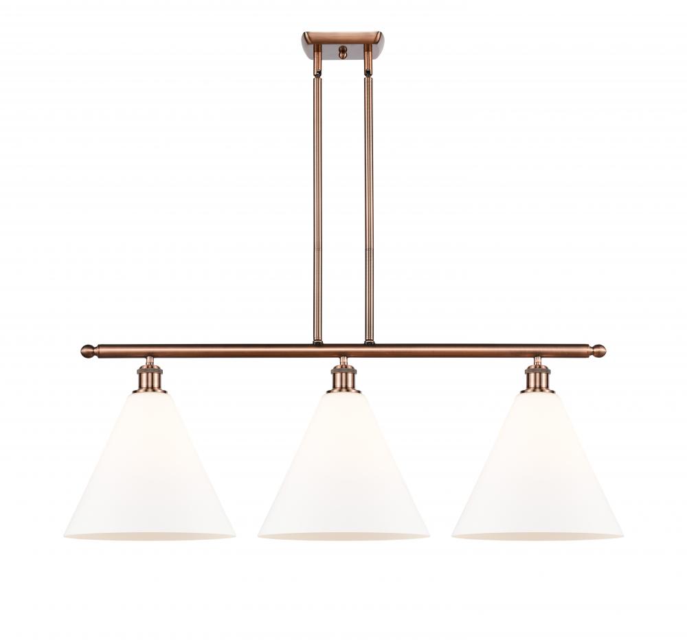 Berkshire - 3 Light - 39 inch - Antique Copper - Stem hung - Island Light