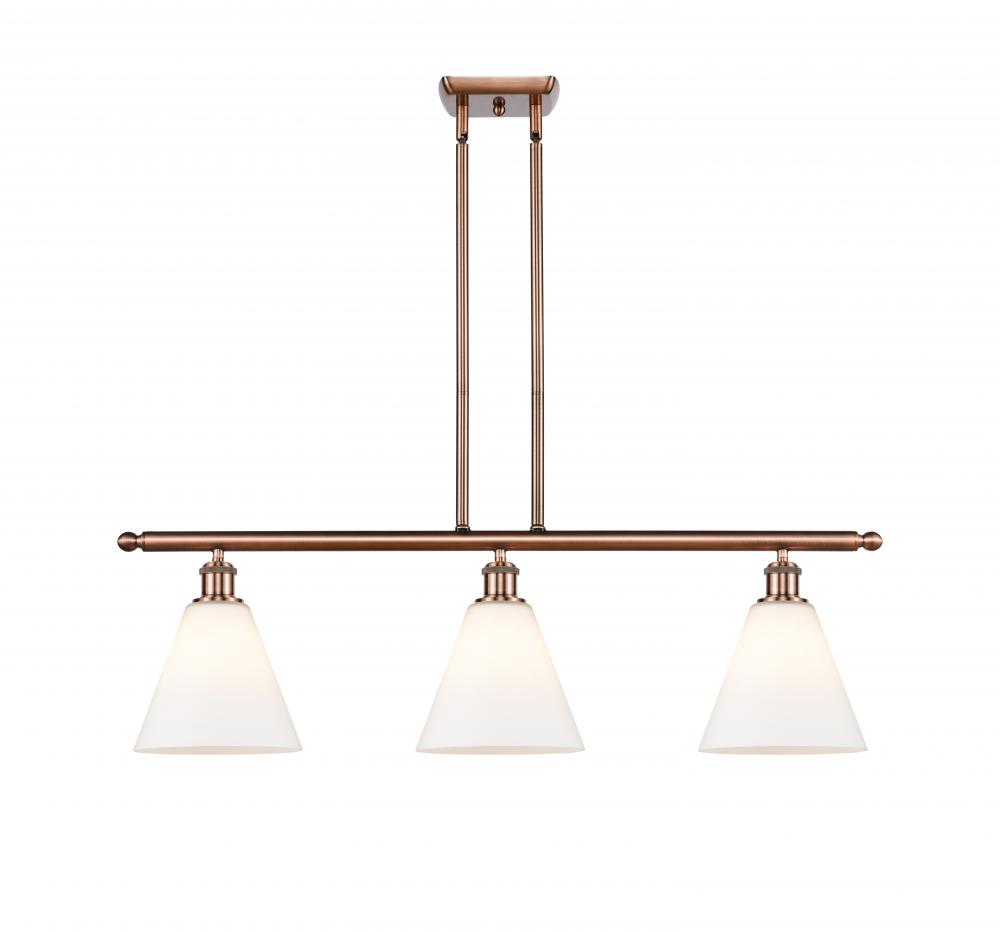 Berkshire - 3 Light - 36 inch - Antique Copper - Stem hung - Island Light