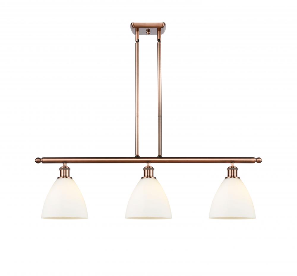 Bristol - 3 Light - 36 inch - Antique Copper - Stem hung - Island Light