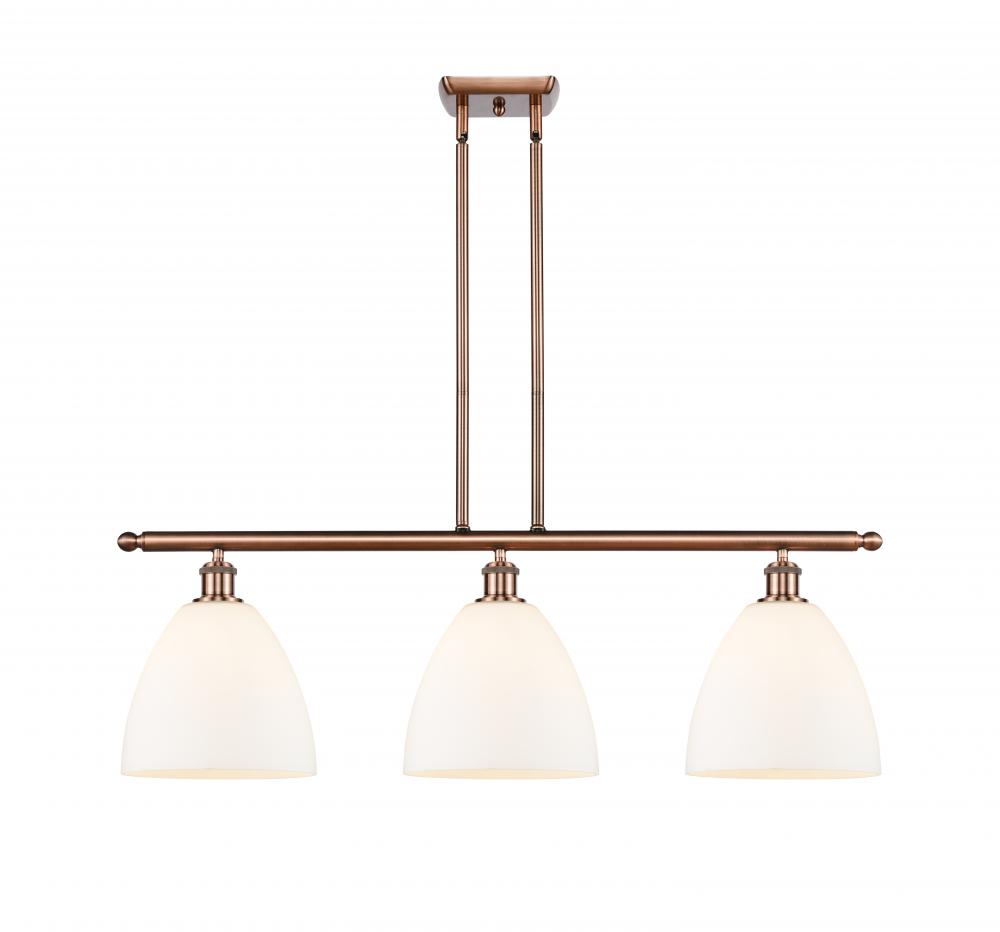 Bristol - 3 Light - 36 inch - Antique Copper - Stem hung - Island Light