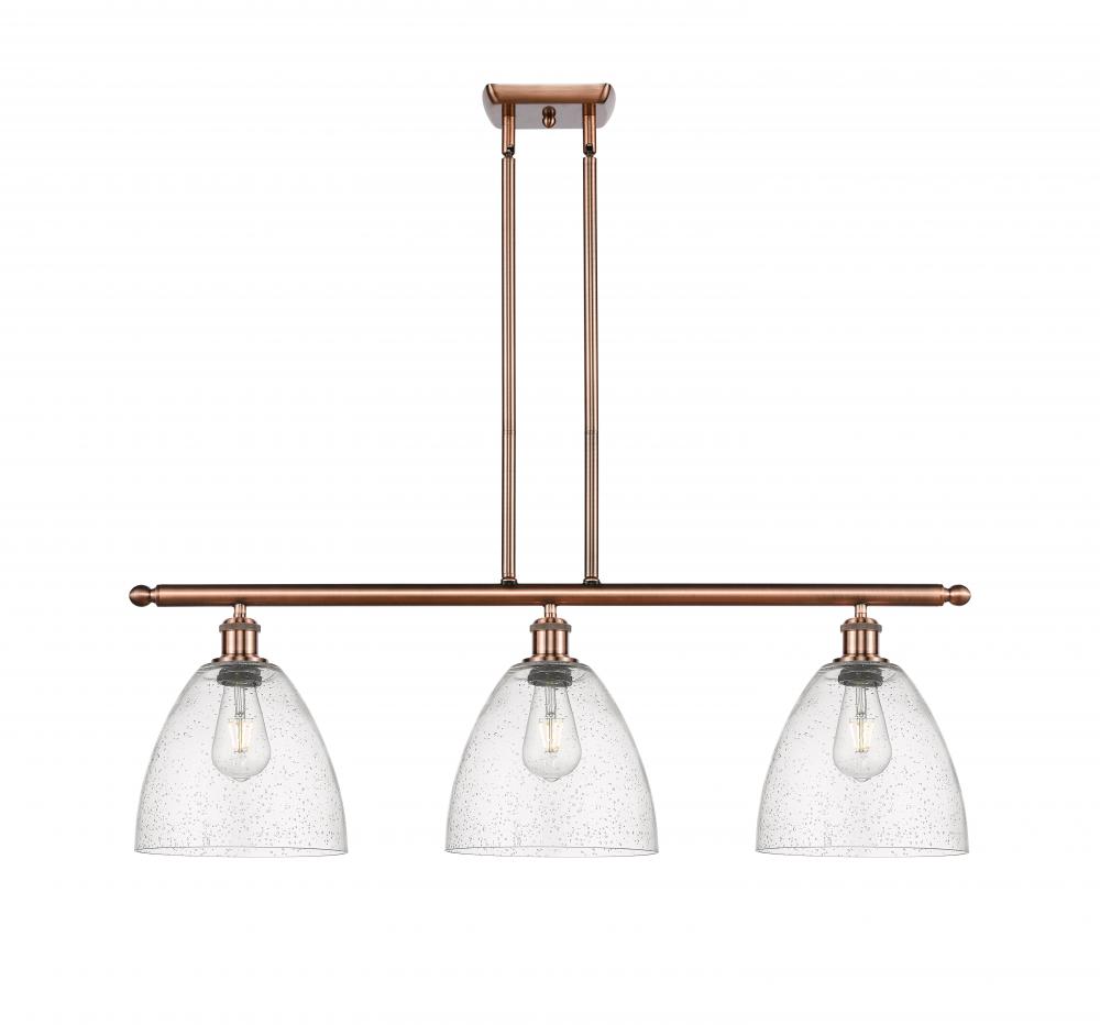 Bristol - 3 Light - 36 inch - Antique Copper - Stem hung - Island Light