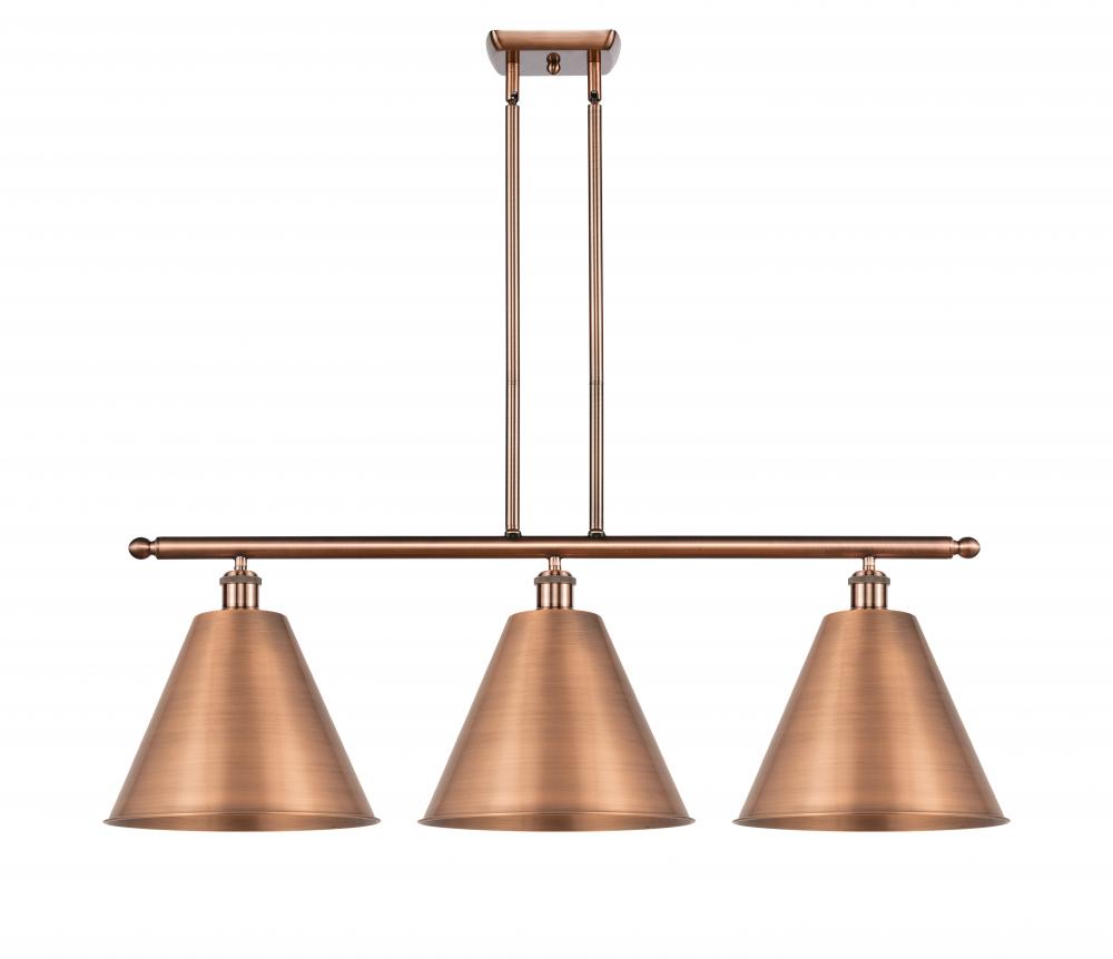 Berkshire - 3 Light - 39 inch - Antique Copper - Stem hung - Island Light
