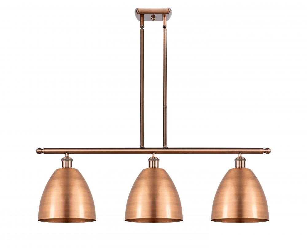 Bristol - 3 Light - 36 inch - Antique Copper - Stem hung - Island Light