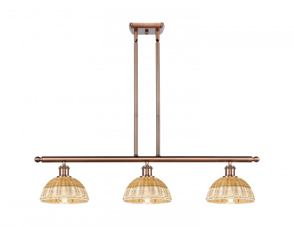 Bristol Natural II - 3 Light - 36 inch - Antique Copper - Stem Hung - Island Light