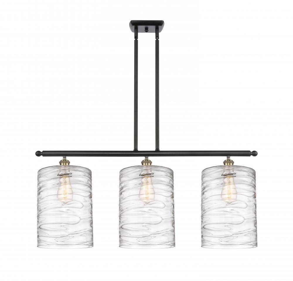 Cobbleskill - 3 Light - 36 inch - Black Antique Brass - Stem hung - Island Light