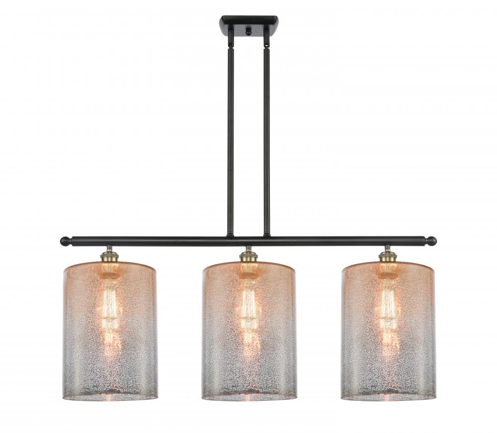 Cobbleskill - 3 Light - 36 inch - Black Antique Brass - Stem hung - Island Light