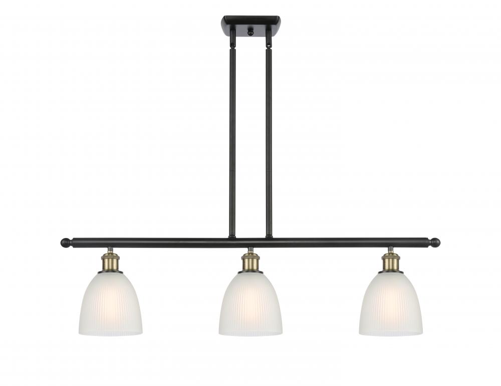 Castile - 3 Light - 36 inch - Black Antique Brass - Stem hung - Island Light