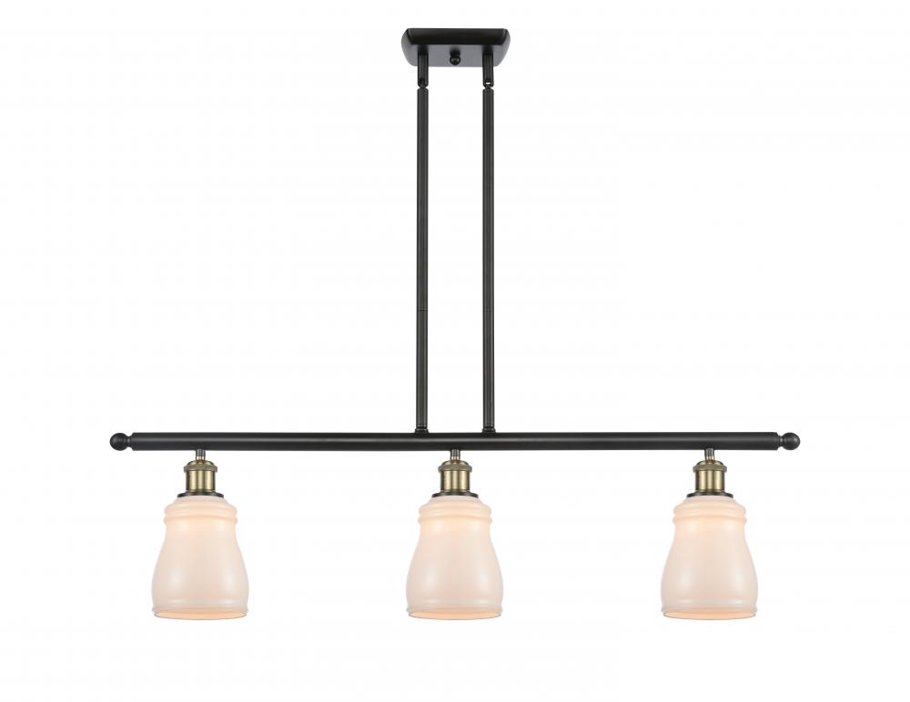 Ellery - 3 Light - 36 inch - Black Antique Brass - Stem hung - Island Light