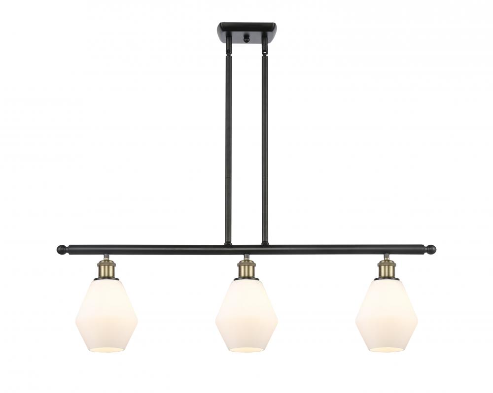 Cindyrella - 3 Light - 36 inch - Black Antique Brass - Stem hung - Island Light