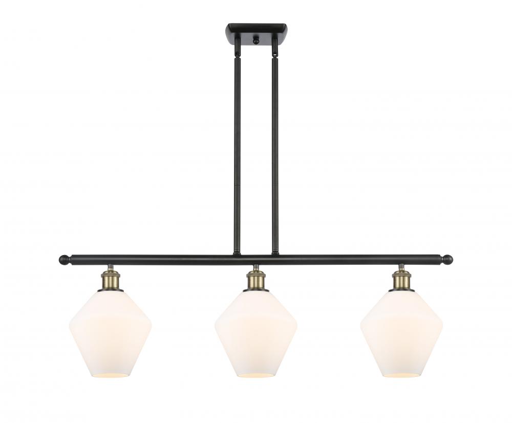 Cindyrella - 3 Light - 36 inch - Black Antique Brass - Stem hung - Island Light