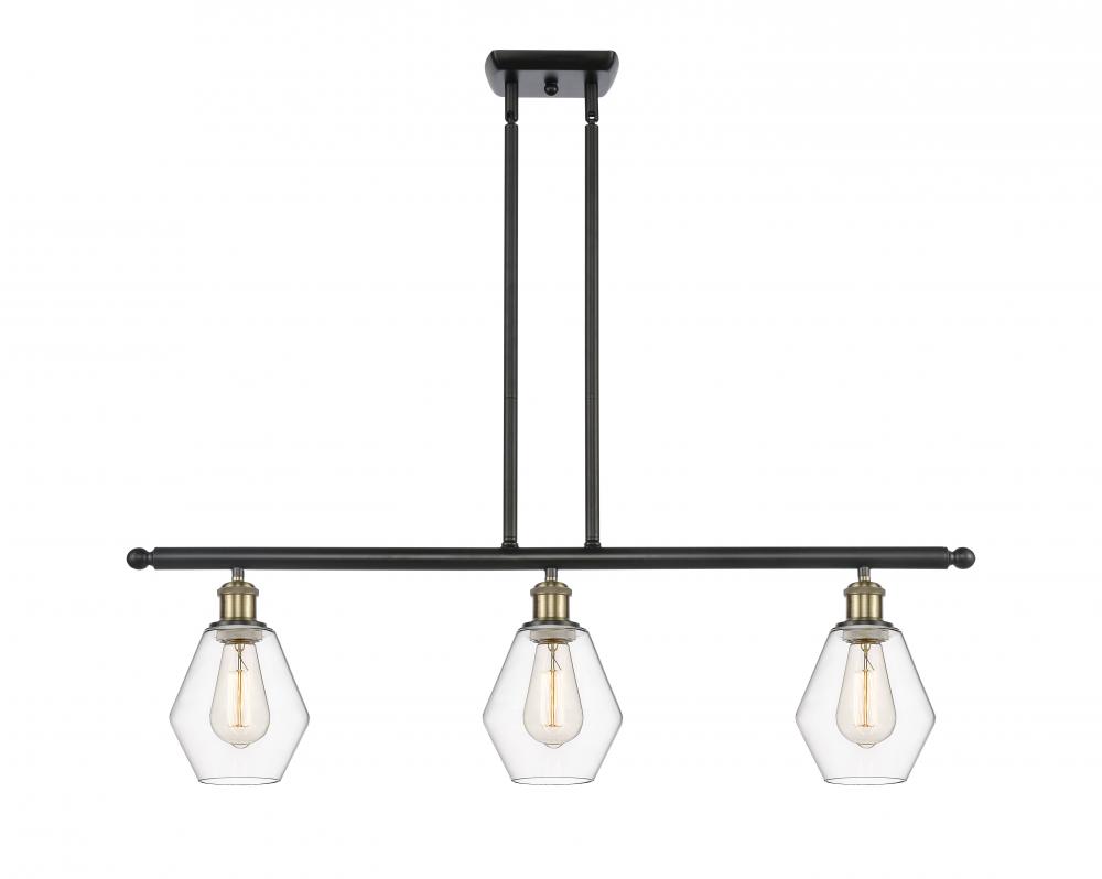 Cindyrella - 3 Light - 36 inch - Black Antique Brass - Stem hung - Island Light