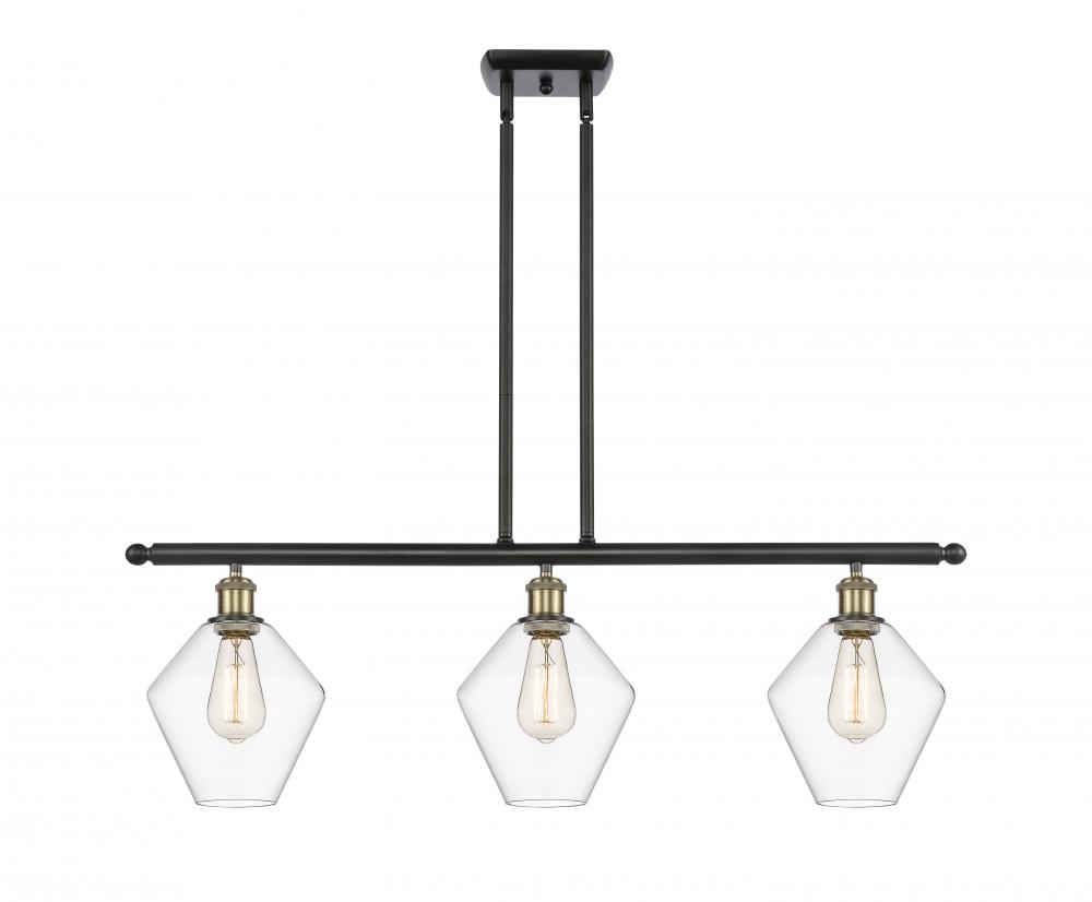 Cindyrella - 3 Light - 36 inch - Black Antique Brass - Stem hung - Island Light