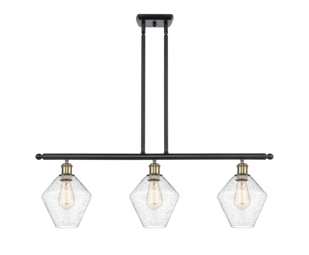 Cindyrella - 3 Light - 36 inch - Black Antique Brass - Stem hung - Island Light