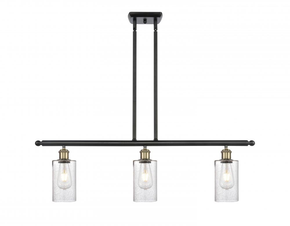Clymer - 3 Light - 36 inch - Black Antique Brass - Stem hung - Island Light