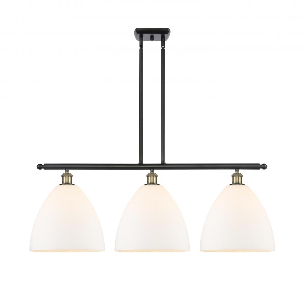 Bristol - 3 Light - 39 inch - Black Antique Brass - Stem hung - Island Light