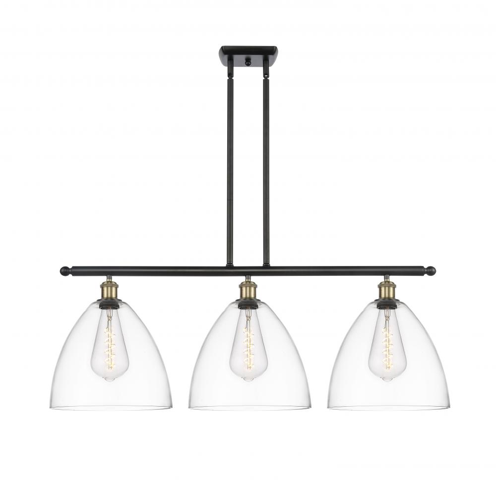 Bristol - 3 Light - 39 inch - Black Antique Brass - Stem hung - Island Light