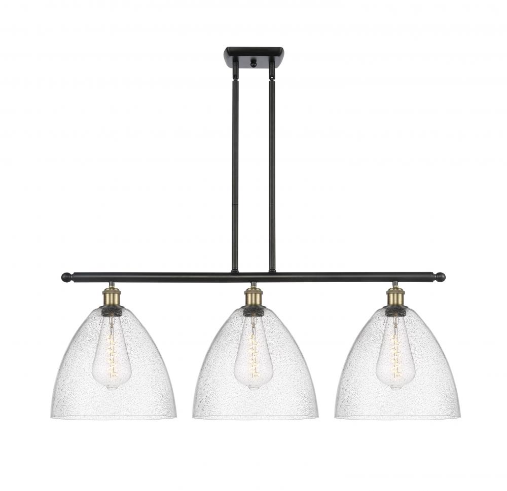 Bristol - 3 Light - 39 inch - Black Antique Brass - Stem hung - Island Light