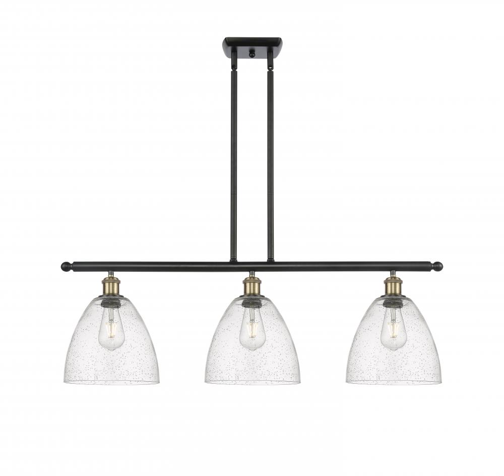 Bristol - 3 Light - 36 inch - Black Antique Brass - Stem hung - Island Light