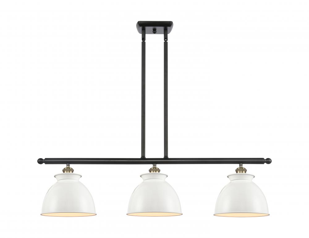 Adirondack - 3 Light - 36 inch - Black Antique Brass - Stem hung - Island Light