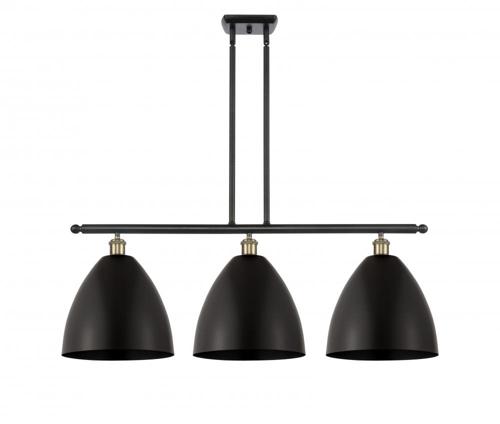 Bristol - 3 Light - 39 inch - Black Antique Brass - Stem hung - Island Light