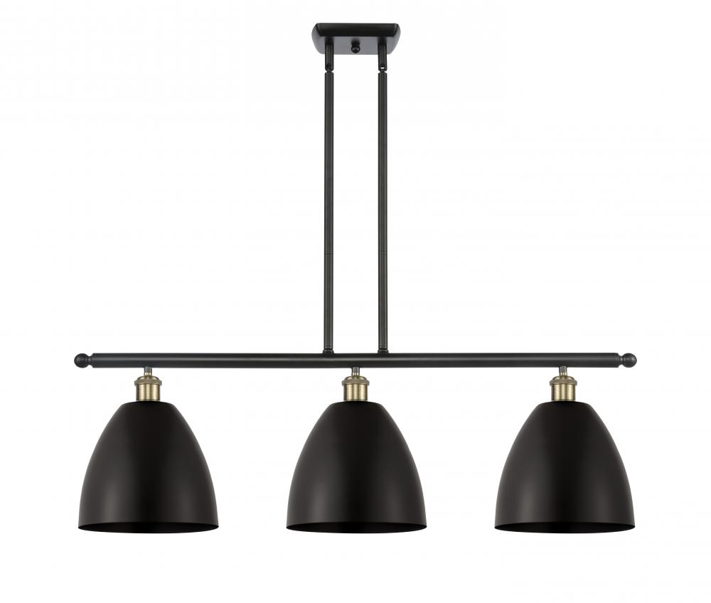 Bristol - 3 Light - 36 inch - Black Antique Brass - Stem hung - Island Light